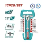 Kit jeux de douilles et Bras cliquet 1/2″ 17