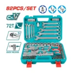 Caisse à outils clés, douilles et embouts 1/4" 1/2" 82 pcs