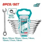 Jeux de clés mixte à cliquet 8pcs