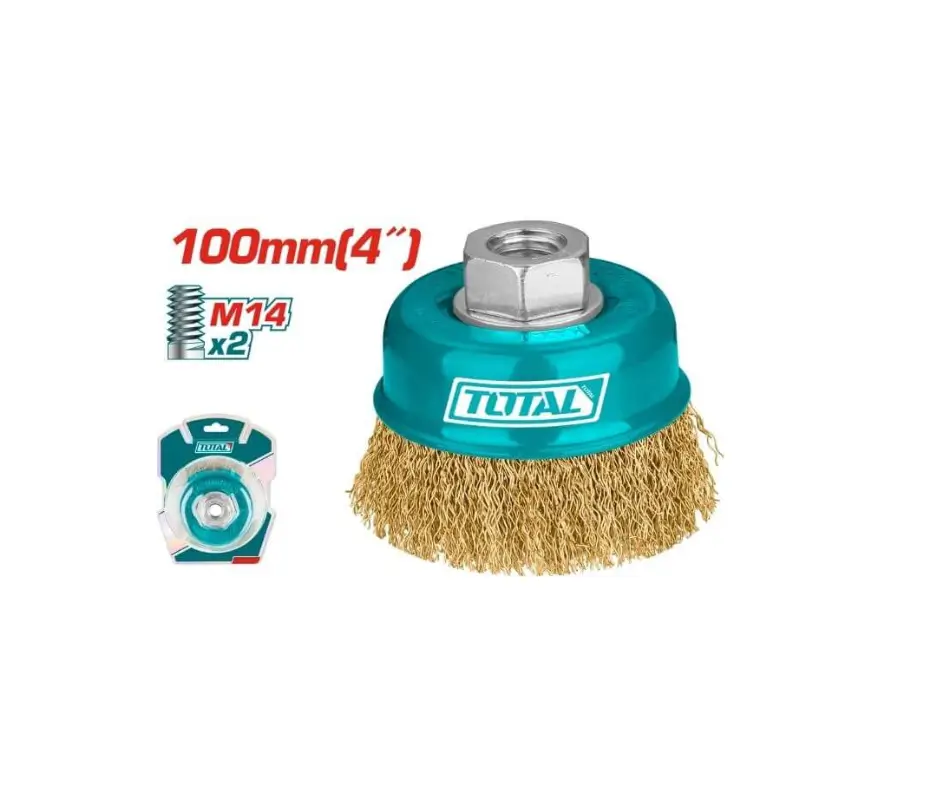 Design sans titre (23) Brosse métallique Total Tools 100 mm – Image 1