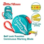 MESURE TOTALE DU RUBAN 3 m X 16 mm