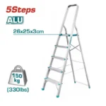 ÉCHELLE EN ALUMINIUM TOTAL 5 MARCHES