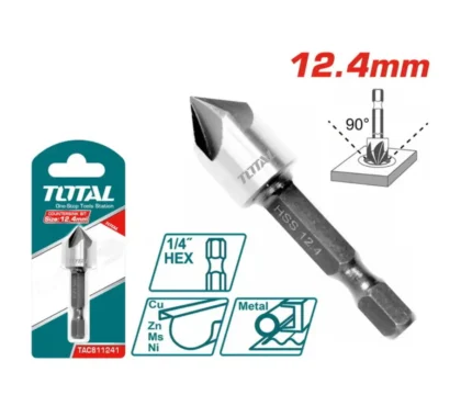 Fraise à chanfreiner TOTAL 12,4 mm