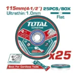 JEU DE DISQUE COUPAGE METAL/INOX 115MM 25PSC